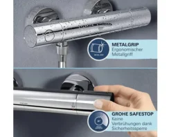Duschsäule inkl. Thermostat GROHE Vitalio Start 210 chrom 26538000