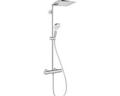 Duschsäule inkl. Thermostat hansgrohe Crometta E Showerpipe 240 1jet chrom 27271000