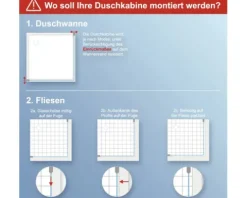 Duschtür mit Seitenwand SCHULTE Garant 2.0 90 x 90 cm Profilfarbe aluminium Klarglas