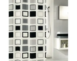 Duschvorhang Kleine Wolke Clipper anthrazit 120 x 200 cm