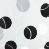 Duschvorhang spirella Bubble schwarz 180 x 200 cm