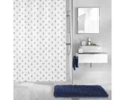 Duschvorhang Kleine Wolke Anchor dunkelblau 120 x 200 cm
