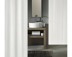 Duschvorhang Kleine Wolke Sanna weiß Textil 180 x 200 cm