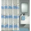 Duschvorhang Kleine Wolke Seaside Blau Textil 180 x 200 cm