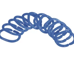 Duschvorhangring Spirella C-Minor 12er Pack Blau