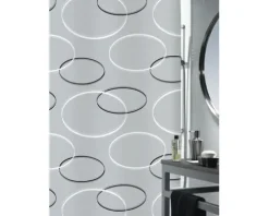 Duschvorhang spirella Anello Textil 180 x 200 cm