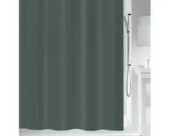 Duschvorhang spirella BIO 180 x 200 cm dunkelgrün 10.21663
