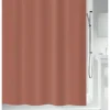Duschvorhang spirella BIO 180 x 200 cm terracotta 10.21662