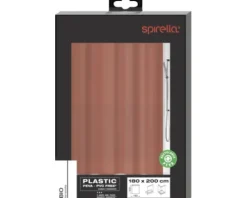 Duschvorhang spirella BIO 180 x 200 cm terracotta 10.21662