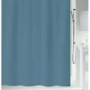Duschvorhang spirella Primo Textil 180 x 200 cm blau