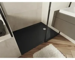 Duschwanne KALDEWEI CAYONOPLAN 2266-5 80 x 140 x 4.5 cm schwarz matt mit extraflachen Wannenträger 362647980676