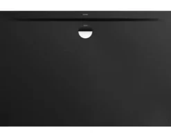 Duschwanne KALDEWEI SUPERPLAN ZERO Secure Plus 1552-5 80 x 120 x 3.7 cm schwarz vollflächige Antirutschbeschichtung mit extraflachen Wannenträger matt mit extraflachen Wannenträger 355247982676