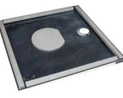 Duschwanne KALDEWEI SUPERPLAN ZERO Secure Plus 1514-5 80 x 75 x 3.7 cm warm beige 20 matt vollflächige Antirutschbeschichtung mit extraflachen Wannenträger 351447982661