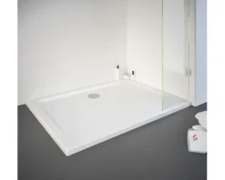 Duschwannen Komplettset SCHULTE Extra-flach 90 x 80 x 3.5 cm alpinweiß glatt D208090 04