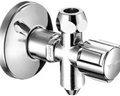 Eckventil SCHELL 1/2 Zoll mit Entleerung chrom glänzend