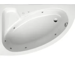 Einbau Whirlpool Raumsparbadewanne OTTOFOND Sirius 97 x 150 cm weiß glänzend 56410