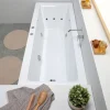 Einbauwanne mit Whirlpool aus hochwertigem Acryl-Material, rechteckig | Adele