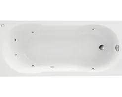 Einbau Whirlpool Körperformbadewanne Rechteckbadewanne OTTOFOND Banea 75 x 170 cm weiß glänzend 56450