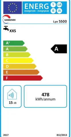 Elektrischer Instant-Wassererwärmer Sannover Lya 5,5 kW Einphasig mit Wasserhahn