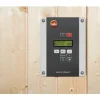 Elementsauna Weka Halmstad GT Gr.2 inkl. 7,5 kW Ofen inkl.digitaler Steuerung mit graphitfarbeneer Ganzglastüre