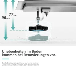 EMKE Duschrinne Edelstahl 80cm Komplettset Befliesbar Bodenablauf Dusche Siphon mit Geruchsstop und Haarsieb Randablauf, Duschablauf Ablaufrinne Dusche Doppelseitige Duschabfluss