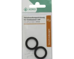 EPDM-Ring 19 x 27 x 2 mm 70 Sh.A für Verschraubung 3/8