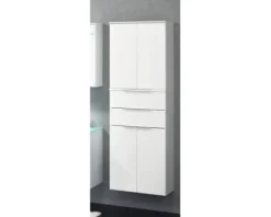FACKELMANN Hochschrank Kara BxHxT 61 x 176 x 32 cm weiß fertig montiert