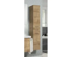 FACKELMANN Hochschrank Milano BxHxT 30 x 165,5 x 32 cm Asteiche
