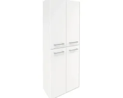 FACKELMANN Hochschrank Verona BxHxT 60 x 162 cm x 31,8 cm Frontfarbe weiß glanz 73164