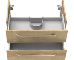FACKELMANN Waschtischunterschrank Milano BxHxT 80 x 49,2 cm x 47,5 cm Frontfarbe asteiche holzdekor 84202