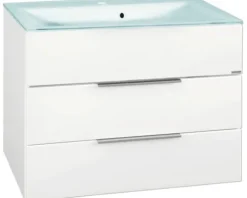 FACKELMANN Waschtischunterschrank Kara BxHxT 79,5 x 59 x 49 cm weiß montiert 80954