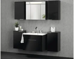 FACKELMANN Hängeschrank Style/Kara rechts BxHxT 40 x 70 x 27 cm anthrazit fertig montiert