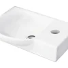 FACKELMANN Keramik Handwaschbecken A-Vero links 45 cm weiß