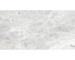 Feinsteinzeug Wand- und Bodenfliese Pietra Marmo lightgrey 60 x 120 x 0,9 cm geädert rektifiziert