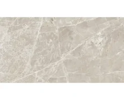 Feinsteinzeug Wand- und Bodenfliese Pietra Marmo greige 60 x 120 x 0,9 cm geädert rektifiziert