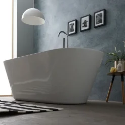 Feistehende Badewanne glänzend weiß | Cynderella