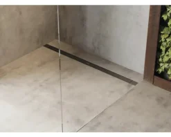 Fertigset Duschrinne hansgrohe RainDrain Match Plus 755 mm schwarz matt 56215670 ohne Installationsset und den uBox Grundkörper