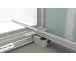 Fertigset Duschrinne hansgrohe RainDrain Match Plus 755 mm schwarz matt 56215670 ohne Installationsset und den uBox Grundkörper