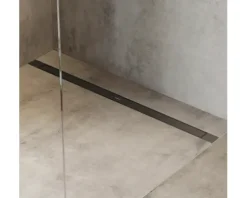 Fertigset Duschrinne hansgrohe RainDrain Match Plus 755 mm schwarz matt 56215670 ohne Installationsset und den uBox Grundkörper