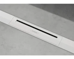 Fertigset Duschrinne hansgrohe RainDrain Flex 700 mm kürzbar weiß matt 56043700 ohne Grundkörper