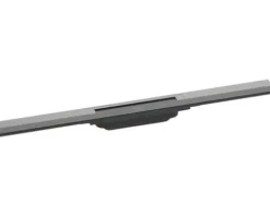 Fertigset Duschrinne hansgrohe RainDrain Flex 700 mm kürzbar brushed black chrome 56043340 ohne Grundkörper
