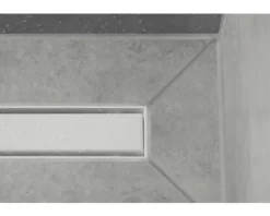 Fertigset Duschrinne hansgrohe RainDrain Match 955 mm weiß matt 56041700 ohne Installationsset und den uBox Grundkörper