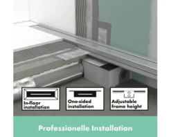 Fertigset Duschrinne hansgrohe RainDrain Match 955 mm weiß matt 56041700 ohne Installationsset und den uBox Grundkörper
