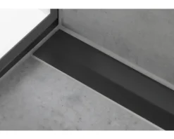 Fertigset Duschrinne hansgrohe RainDrain Flex 700 mm kürzbar schwarz matt Wandmontage 56050670 ohne Grundkörper