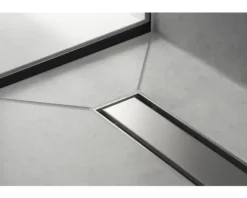 Fertigset Duschrinne hansgrohe RainDrain Match 955 mm edelstahl gebürstet 56041800 ohne Installationsset und den uBox Grundkörper