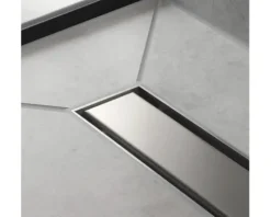 Fertigset Duschrinne hansgrohe RainDrain Match 955 mm edelstahl gebürstet 56041800 ohne Installationsset und den uBox Grundkörper