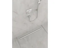Fertigset Duschrinne hansgrohe RainDrain Match 955 mm edelstahl gebürstet 56041800 ohne Installationsset und den uBox Grundkörper