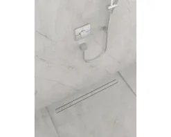 Fertigset Duschrinne hansgrohe RainDrain Match 955 mm edelstahl gebürstet 56041800 ohne Installationsset und den uBox Grundkörper
