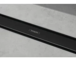 Fertigset Duschrinne hansgrohe RainDrain Match 655 mm schwarz matt 56037670
