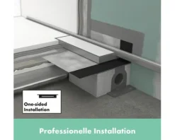 Fertigset Duschrinne hansgrohe RainDrain Minimalistic 700 mm chrom Wandmontage 56219000 ohne Grundkörper